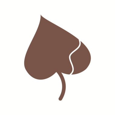 Eşsiz Kırık Yaprak Vektör Sembolü Simgesi