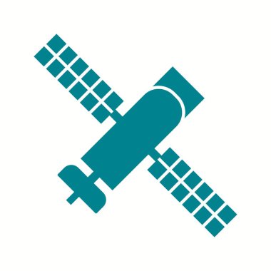 Benzersiz Uydu Vektör Kabartma Simgesi