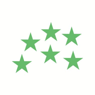 Benzersiz Yıldızlar Vektör Kabartma Simgesi