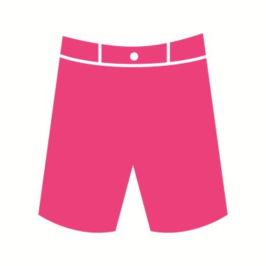 Benzersiz Shorts Vektör Kabartma Simgesi