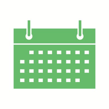 Eşsiz Takvim Vektörü Kabartma Simgesi