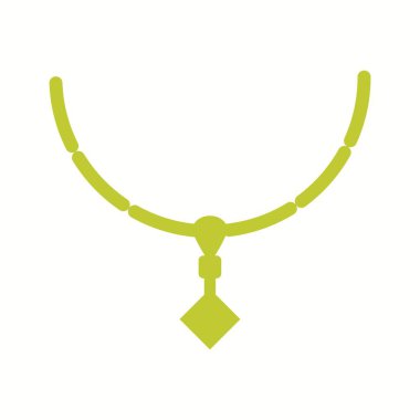 Benzersiz Kolye Vektör Kabartma Simgesi