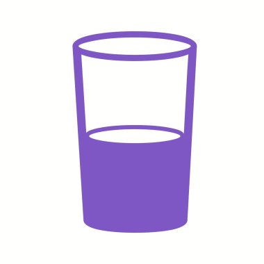 Eşsiz Su ve Gözlük Vektörü Sembolü