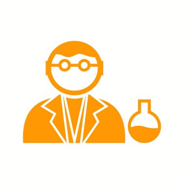 Eşsiz Kimyager Vektör Kabartma Simgesi