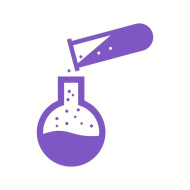 Eşsiz Deney Vektörü Glyph Simgesi