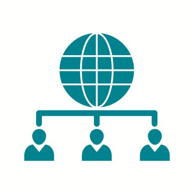 Eşsiz Web İstemcisi Sunucu Vektör Kabartma Simgesi