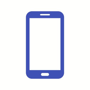 Benzersiz Mobil Vektör Kabartma Simgesi