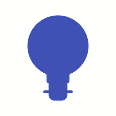 Benzersiz Ampul II Vektör Kabartma Simgesi