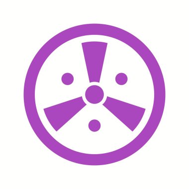 Eşsiz Radyasyon Vektörü Kabartma Simgesi