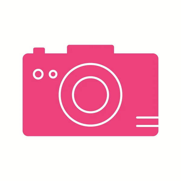 Unieke Foto Camera Vector Glyph Icon — Stockvector