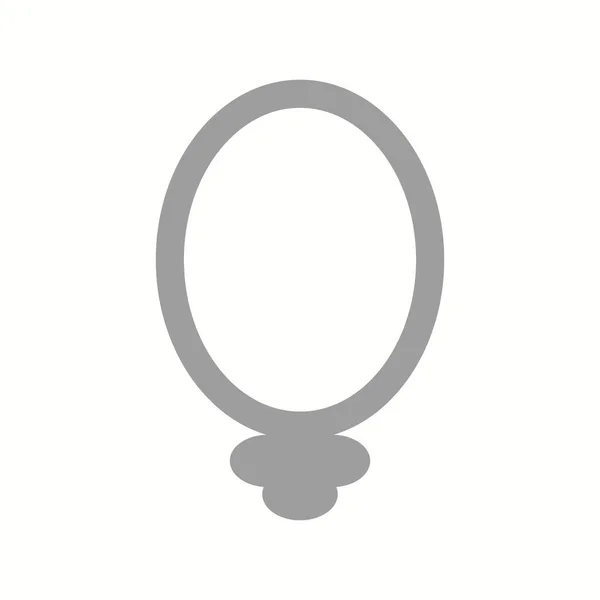 Einzigartiges Spiegel Vektor Glyphen Symbol — Stockvektor