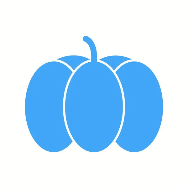 Einzigartiges Pumpkin Vector Glyph Icon — Stockvektor