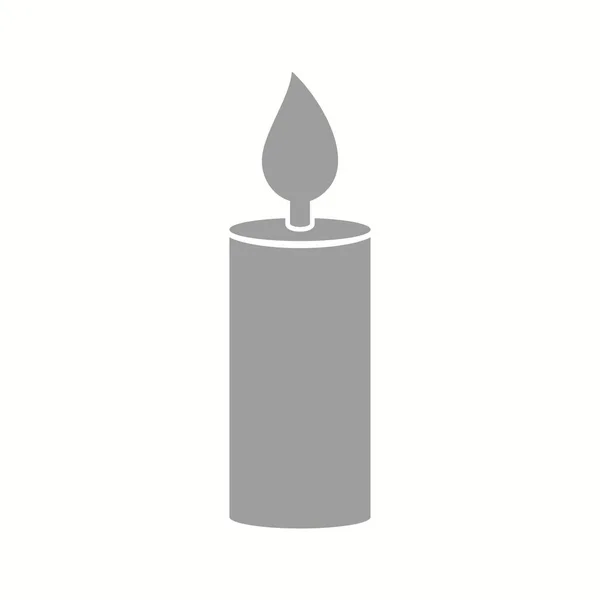 Einzigartiges Candle Glyph Vector Icon — Stockvektor
