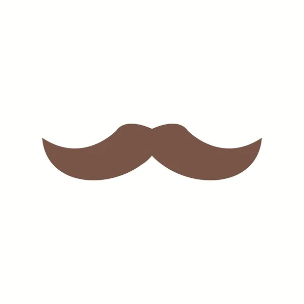 Унікальний Moustache Vector Glyph Icon — стоковий вектор