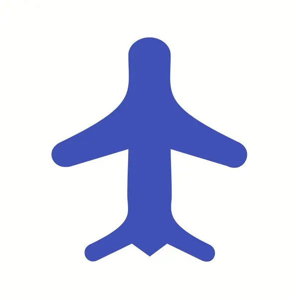 Unique Airplane Mode Vector Glyph Icon — Stock Vector
