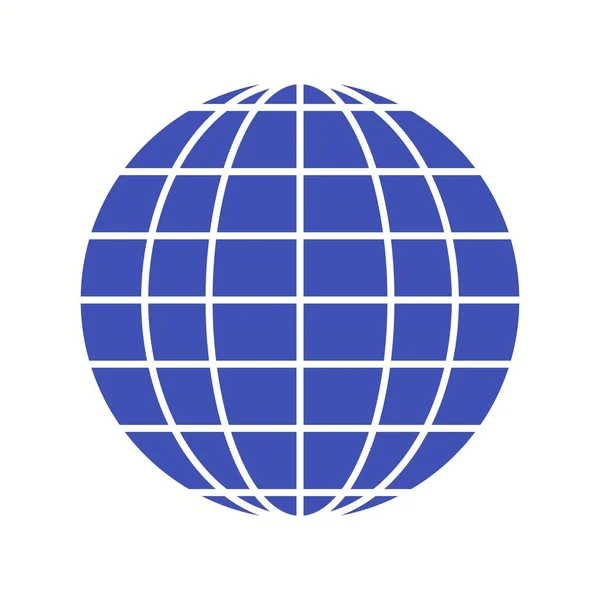 Unico Globe Vector Glyph Icona — Vettoriale Stock