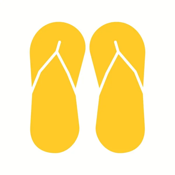 Einzigartiges Sandal Vector Glyph Icon — Stockvektor