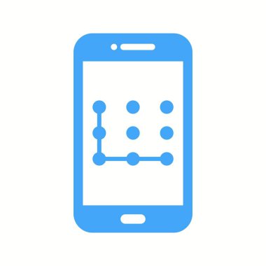 Benzersiz Desen Kilit Vektör Kabartma Simgesi