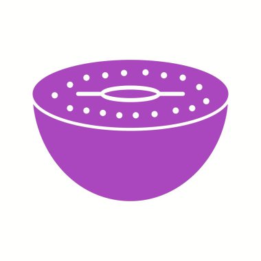 Benzersiz Kiwi Vektör Kabartma Simgesi