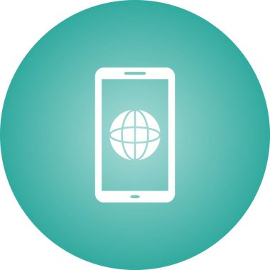 Mobil Vektör Kabartma Simgesinde Eşsiz Haberler