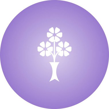 Eşsiz Çiçek Bunch Vektör Kabartma Simgesi
