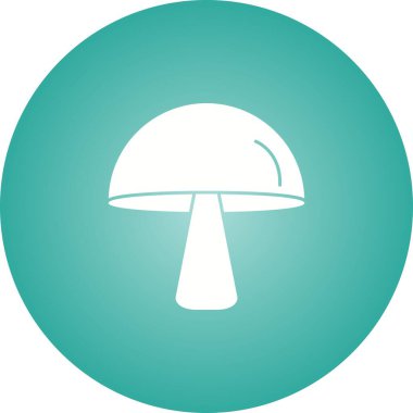 Benzersiz Mantar Vektör Kabartma Simgesi