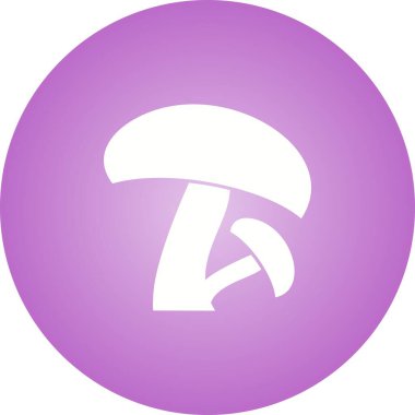 Benzersiz Mantar Vektör Kabartma Simgesi