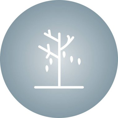 Eşsiz Yapraklar Rüzgarda Vektör Sembolü Simgesinde