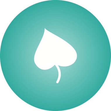 Benzersiz Yaprak I Vektör Kabartma Simgesi