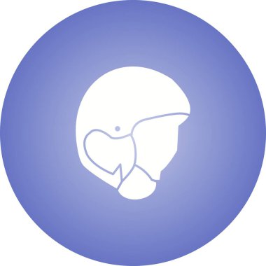 Benzersiz Miğfer Vektör Kabartma Simgesi