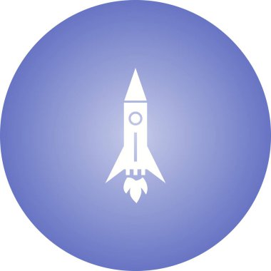 Benzersiz Roket II Vektör Kabartma Simgesi