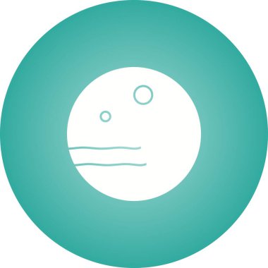 Eşsiz Gezegen II Vektör Kabartma Simgesi