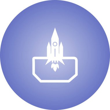 Eşsiz Uzay Mekiği II Vektör Kabartma Simgesi