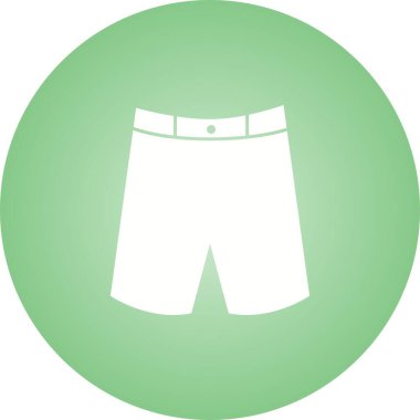 Benzersiz Shorts Vektör Kabartma Simgesi