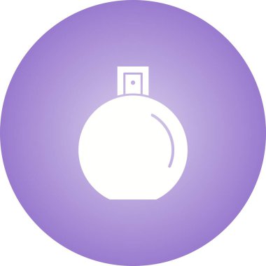 Benzersiz Parfüm Şişesi Vektör Kabartma Simgesi