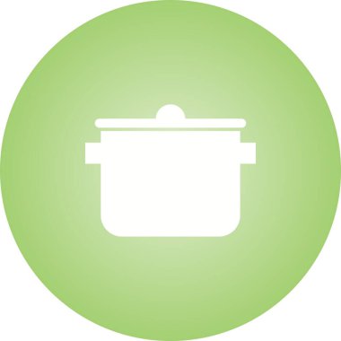 Eşsiz Pişirme Tenceresi Vektörü Kabartma Simgesi