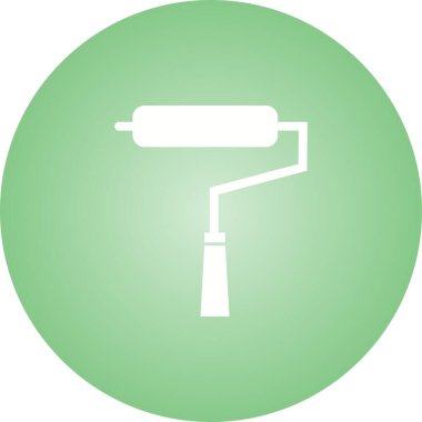 Benzersiz Boyalı Tekerlekli Vektör Kabartma Simgesi