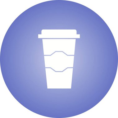 Eşsiz Kahve Camın Vektörü Kabartma Simgesi