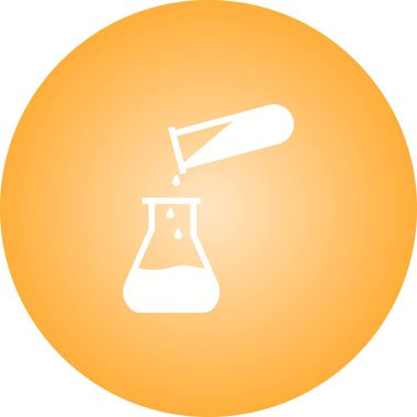 Eşsiz Dökülen Kimyasal Vektör Kabartma Simgesi