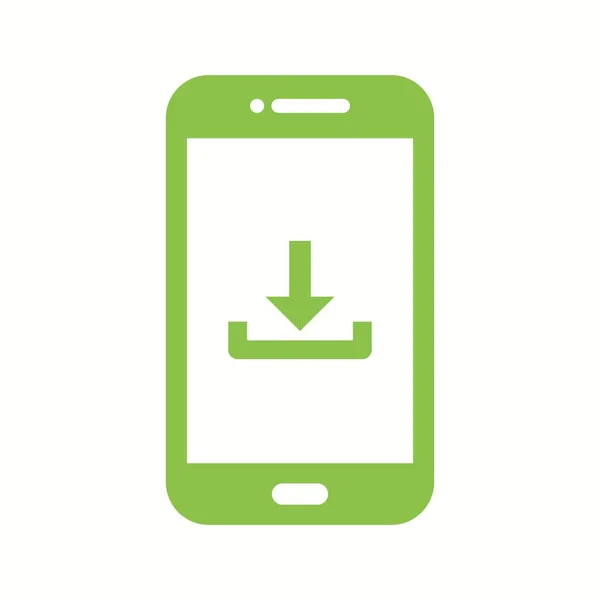 Download Unico Telefono Vector Glyph Icon — Vettoriale Stock