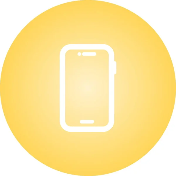Unikalna Ikona Smartphone Glyph Vector — Wektor stockowy