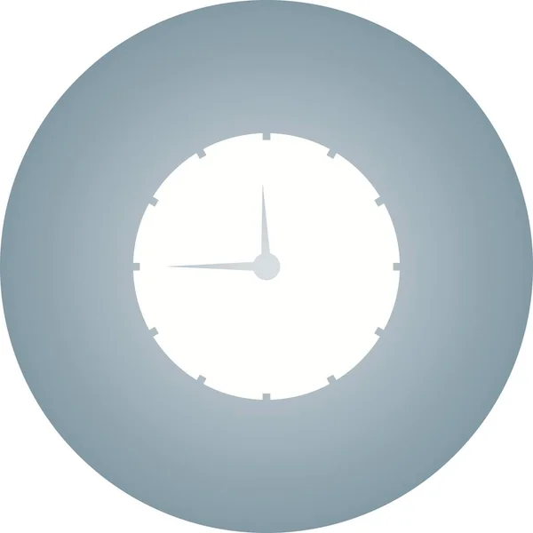 Orologio Unico Glyph Vector Icona — Vettoriale Stock