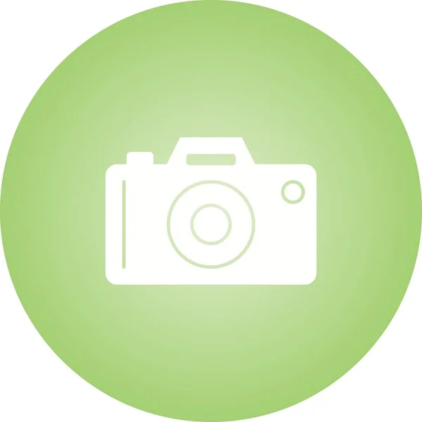 Câmera Única Glyph Vector Icon — Vetor de Stock
