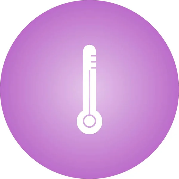 ユニークな温度計ベクトルグリフアイコン — ストックベクタ