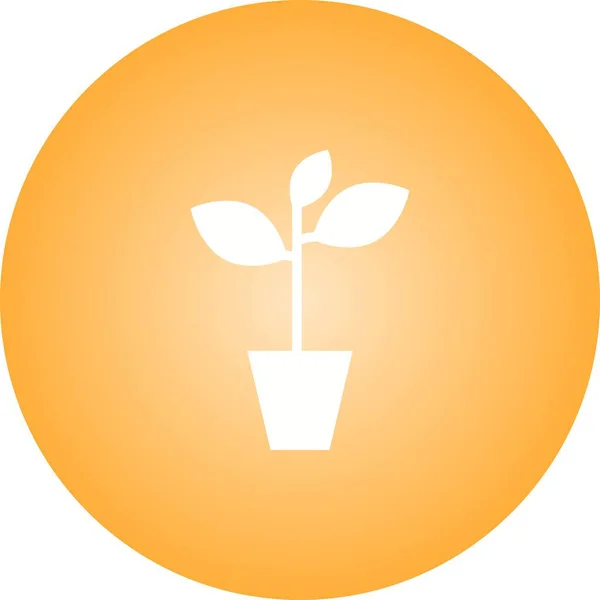 Μοναδικό Εικονίδιο Διάνυσμα Φυτών Glyph — Διανυσματικό Αρχείο