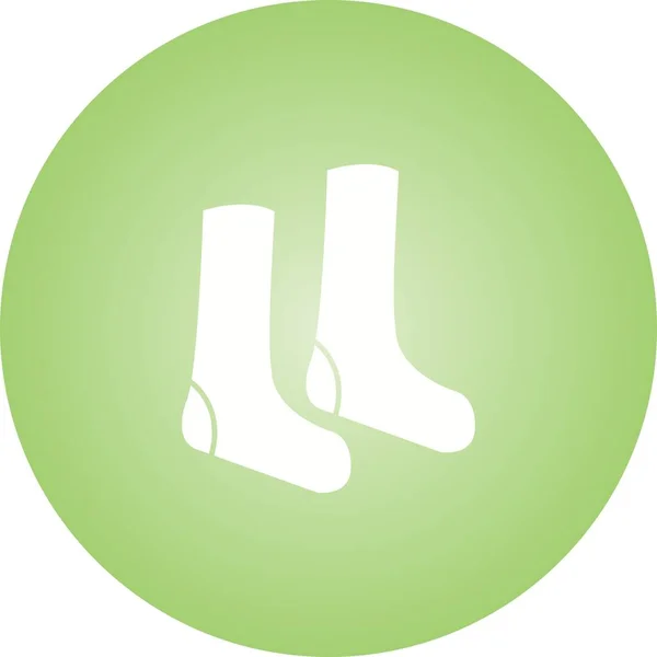 Μοναδικές Κάλτσες Εικονίδιο Διανυσματικής Γλυφάδας — Διανυσματικό Αρχείο