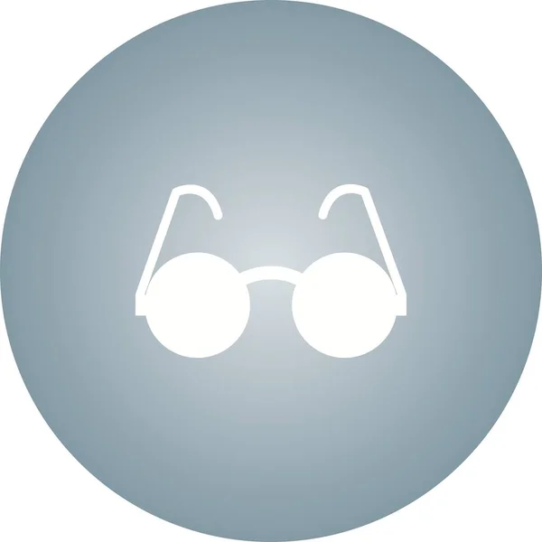 Gafas Sol Únicas Vector Glyph Icon — Vector de stock
