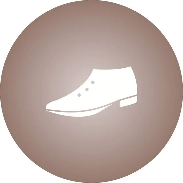 Unique Formal Shoes Vector Glyph Icon — Stock Vector