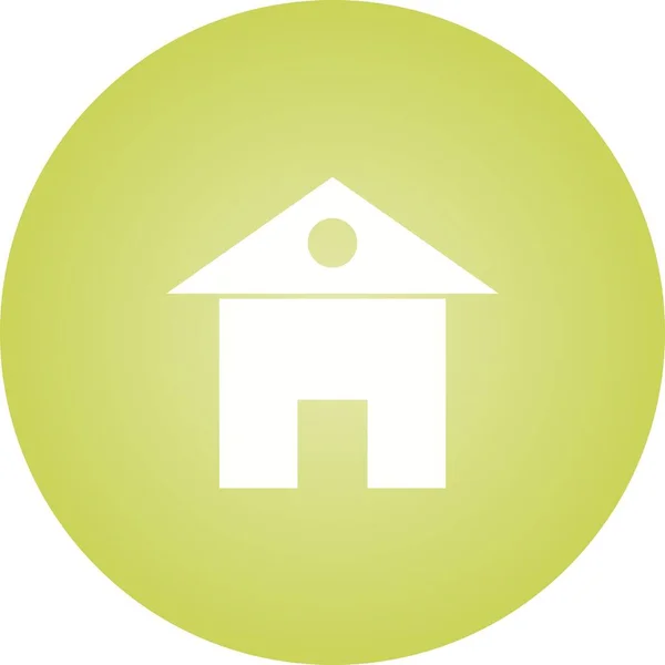 Unique Home Vector Glyph Icon — Stock Vector