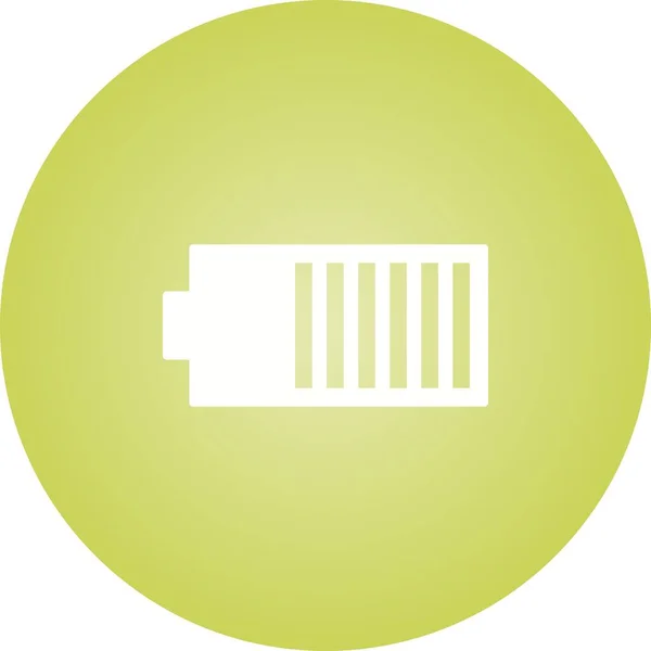 Unieke Batterij Vector Glyph Ikoon — Stockvector